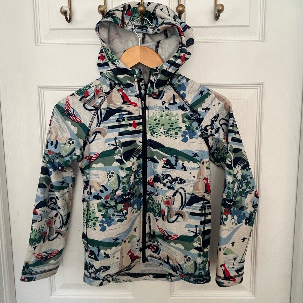 Hoodie Zip Up Sweater 10Y - 50% recycled polyester, 50% polyester